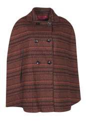 Boohoo.com: Dora Aztec Wool Look Cape: $44.00